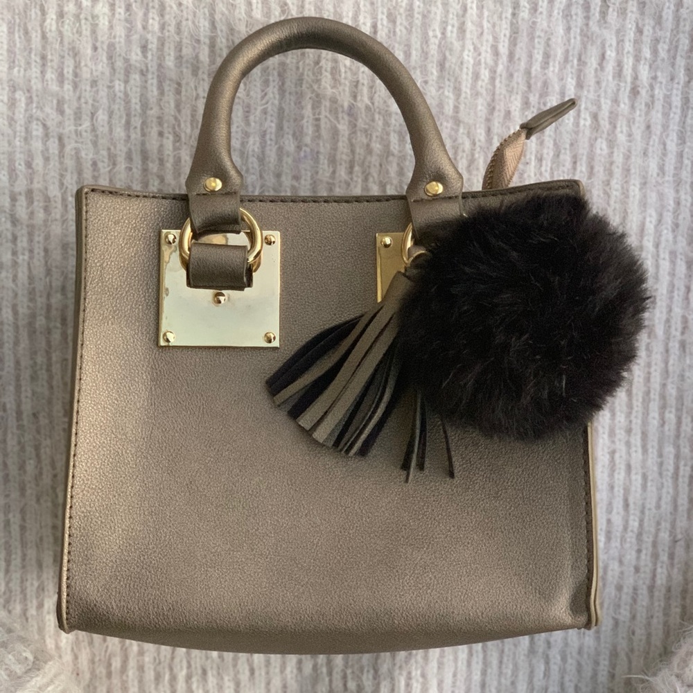 Pewter Tone Mini Bag